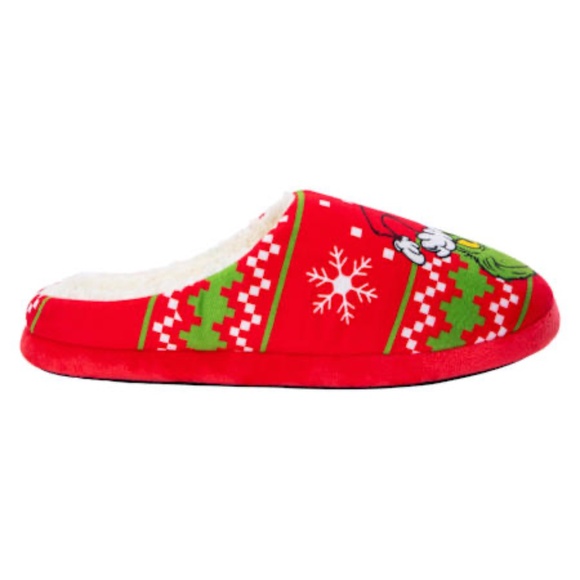 Dr.Seuss Women’s Grinch Fleece Lined Slippers - Picture 3 of 4